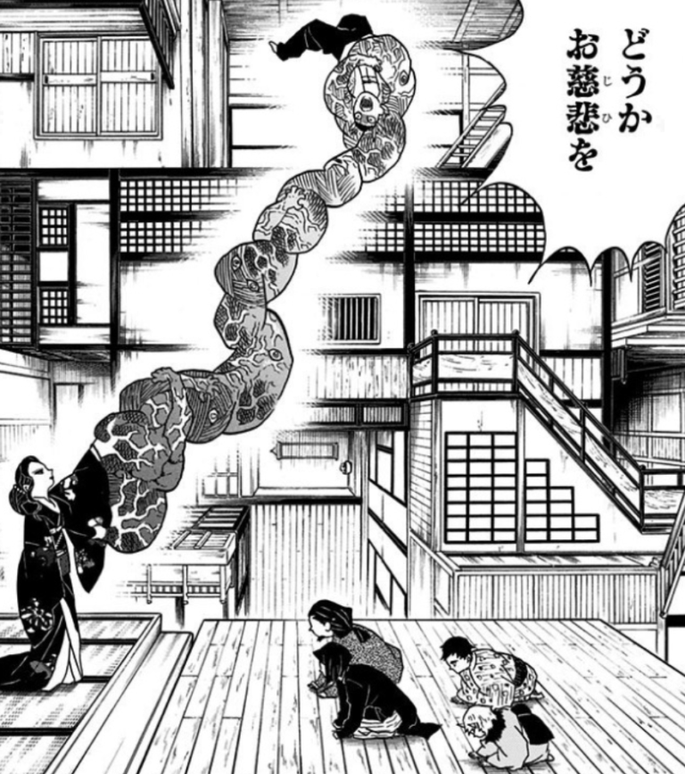 鬼滅の刃 主人公の耳飾りは旭日旗 新作のボード絵「無惨様